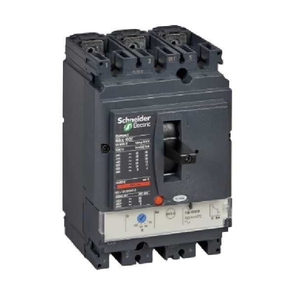 کلید اتوماتیک ۱۶ آمپر سه پل اشنایدر سری NSX100F قدرت قطع 36kA واحد حفاظتی TM-D